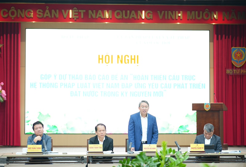 Hội nghị góp ý Đề án Hoàn thiện cấu trúc hệ thống pháp luật Việt Nam